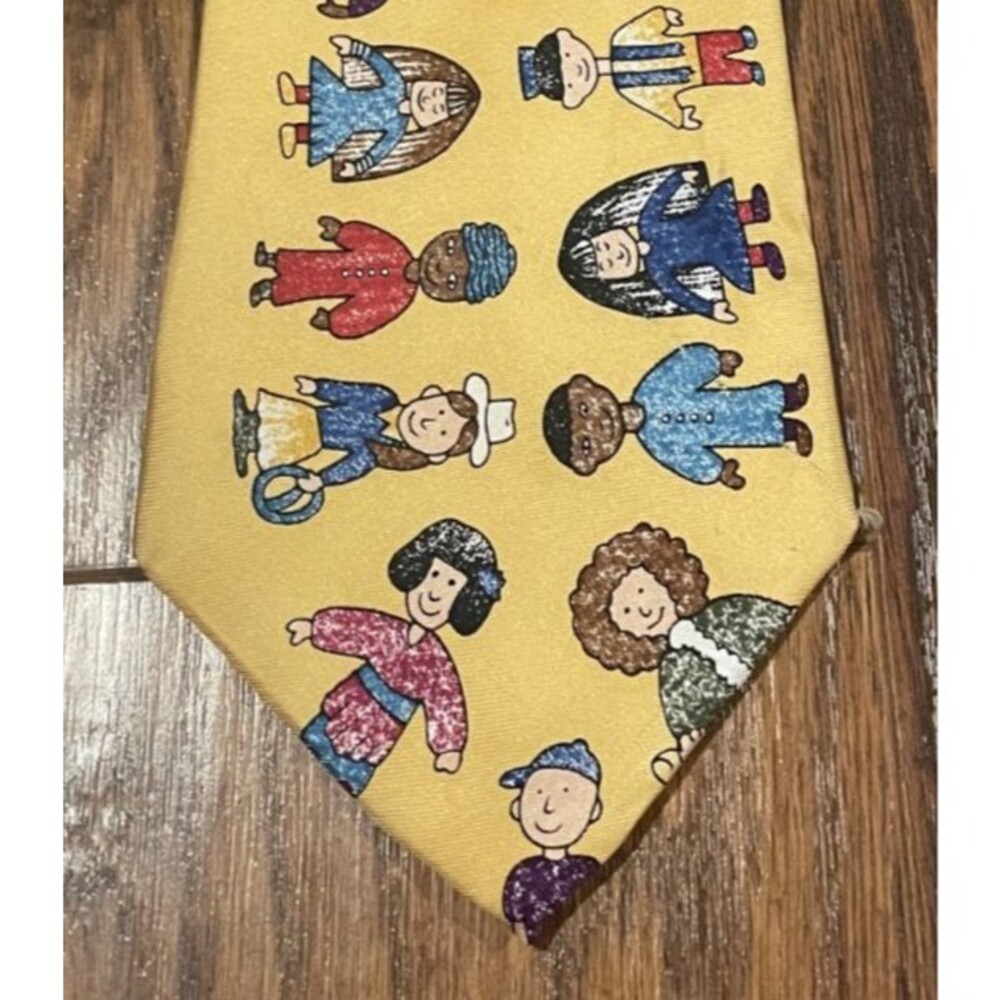 Save The Children Necktie  "Save the Children Everywhere" 100% Silk Tie Vintage